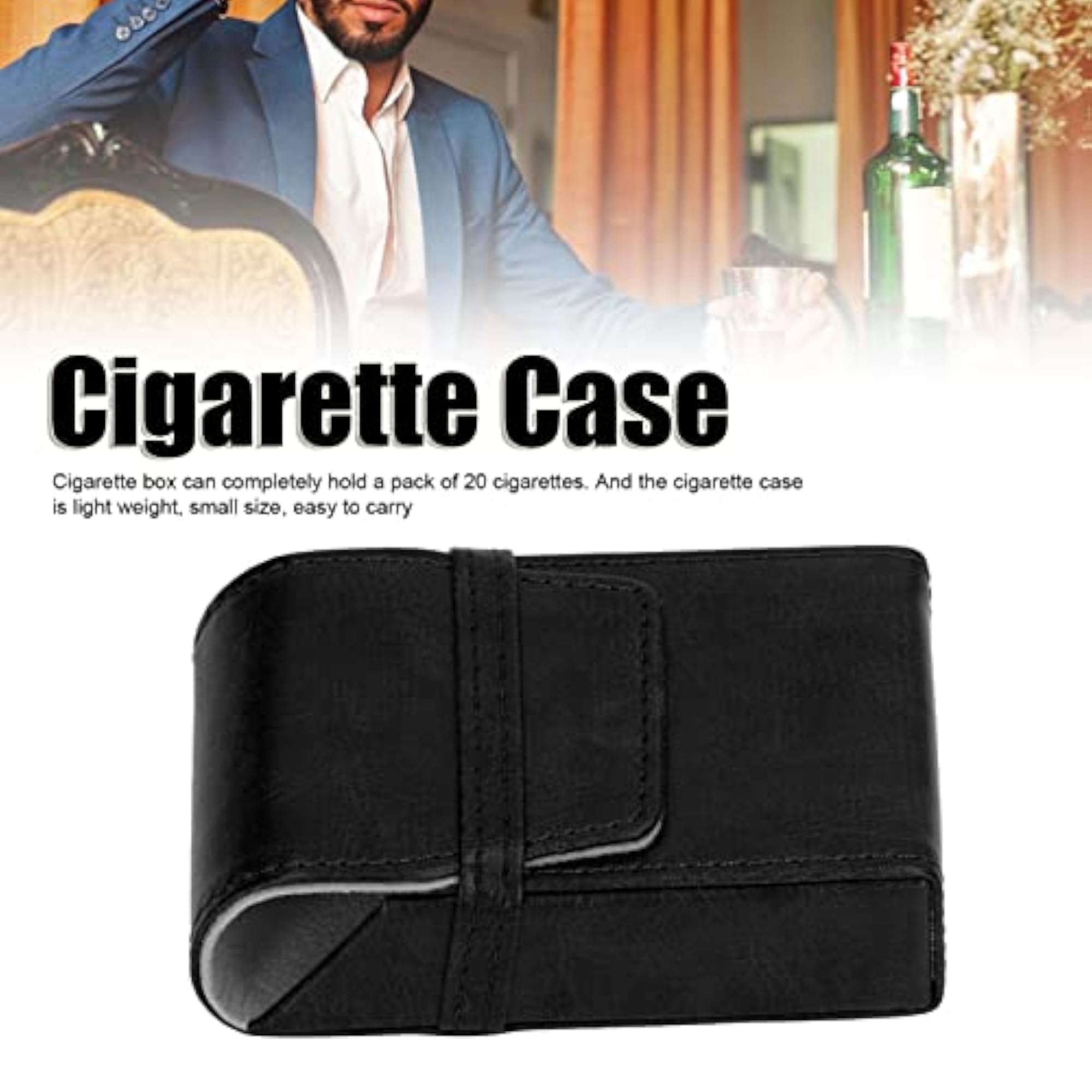 Practical Versatile Cigarette Case with 20 Male Capacity
